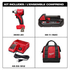 M18™ Compact Brushless 1/4" Hex Impact Driver Kit
